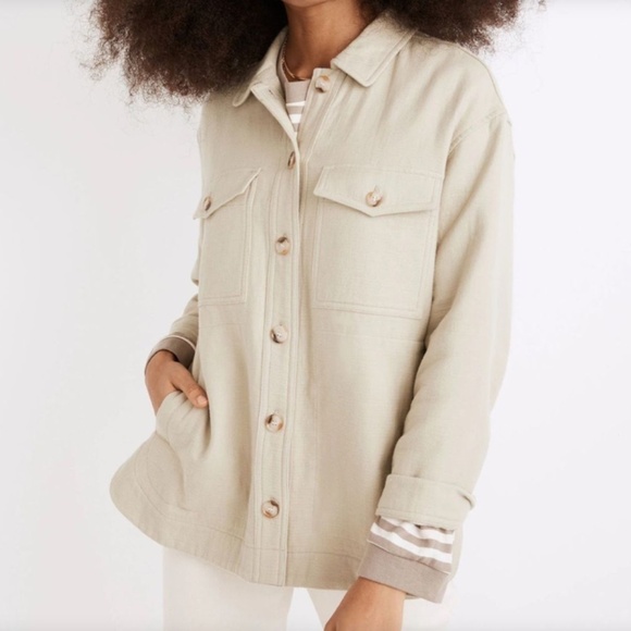 Madewell Shirt-Jacket Womens Waffleback Branner - Picture 1 of 6